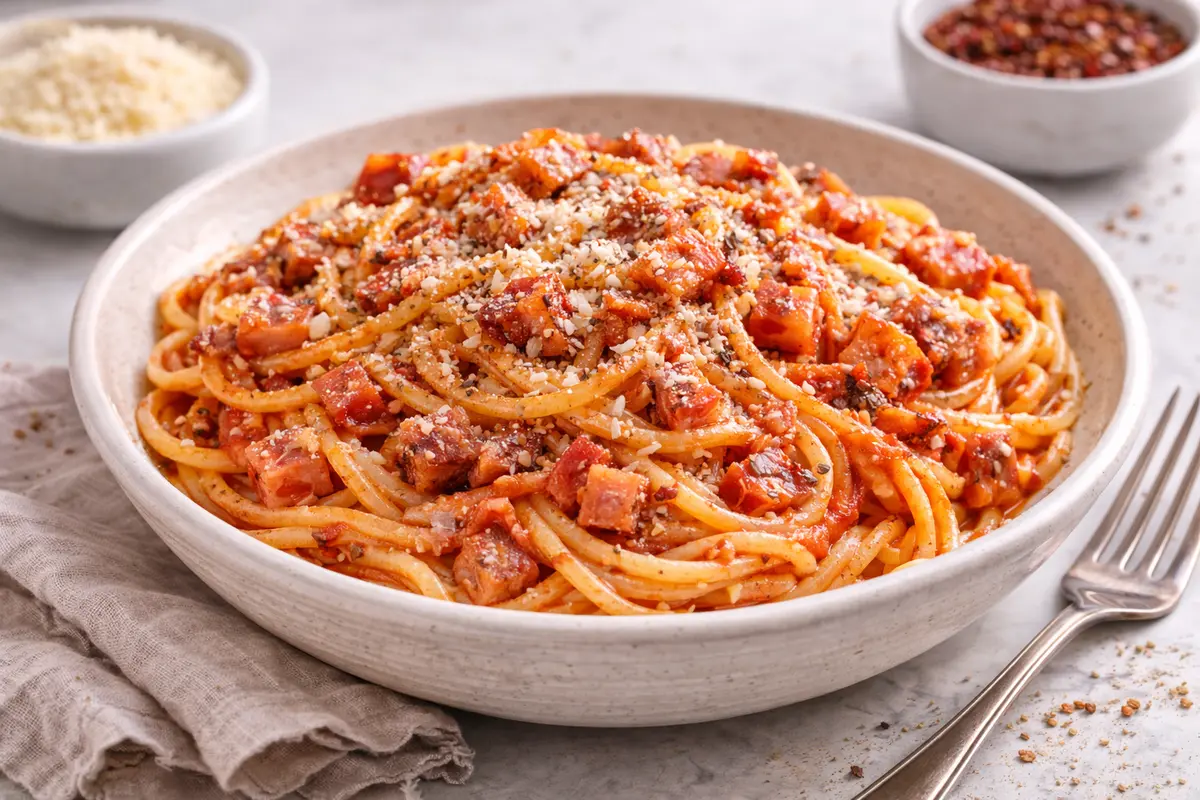 Spaghetti amatriciana