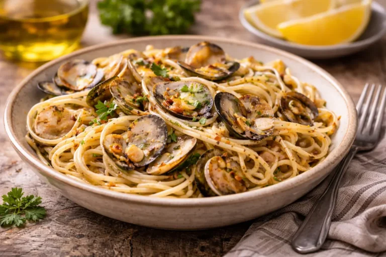 Spaghetti clams