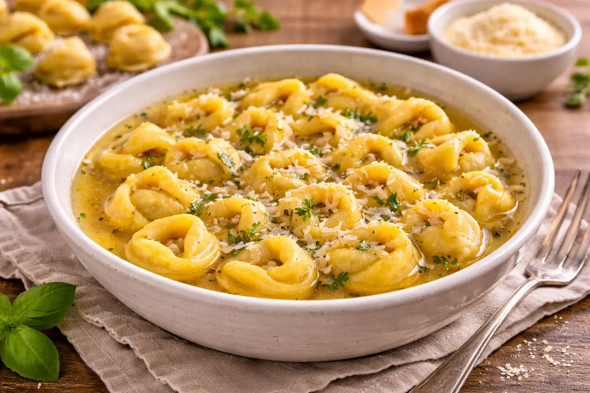 Tortellini broth
