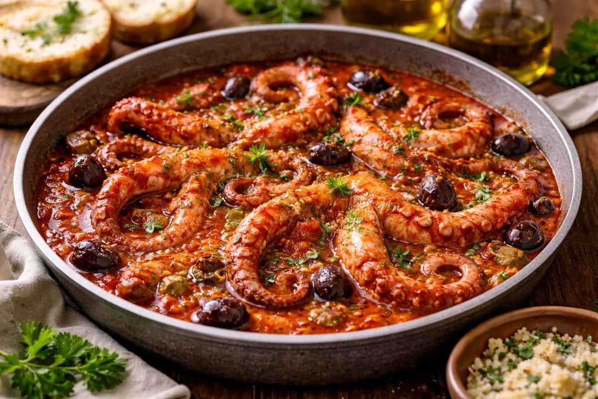 Octopus in tomato sauce