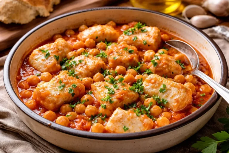 Italian Salted Cod with chickpeas