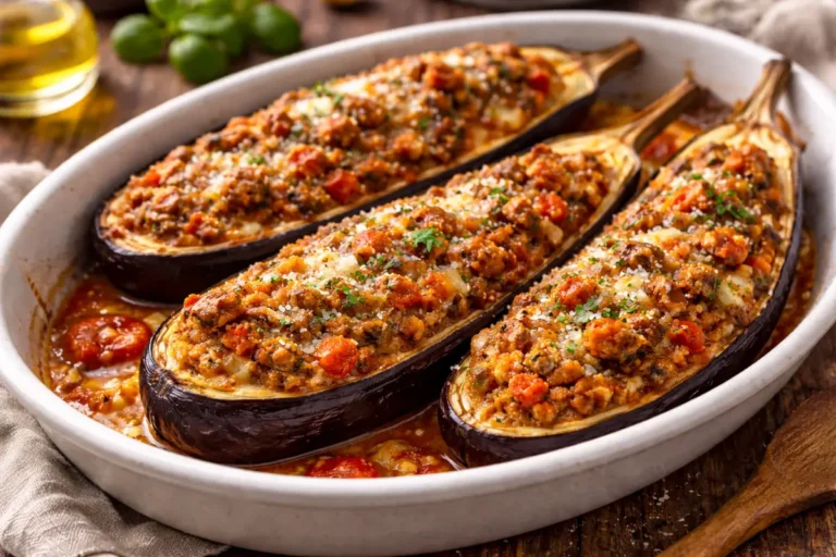 calabrian stuffed aubergines