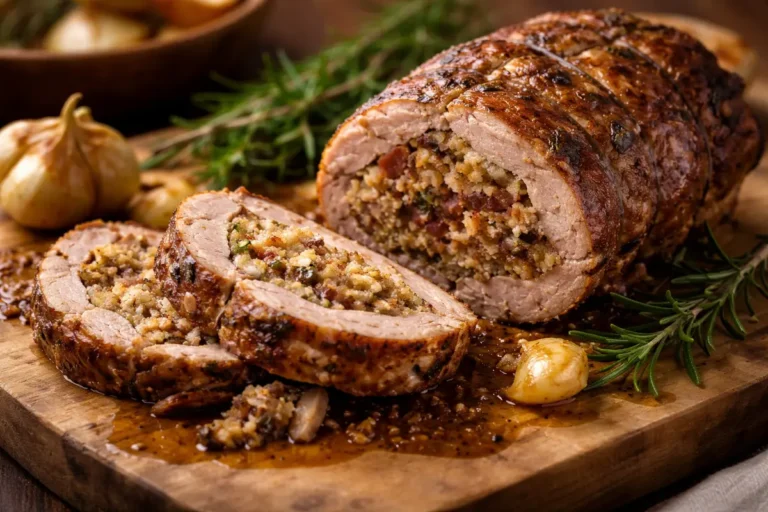 Tuscan Stuffed Lamb Shoulder