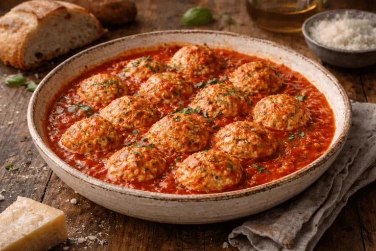 ricotta meatballs in tomato sauce