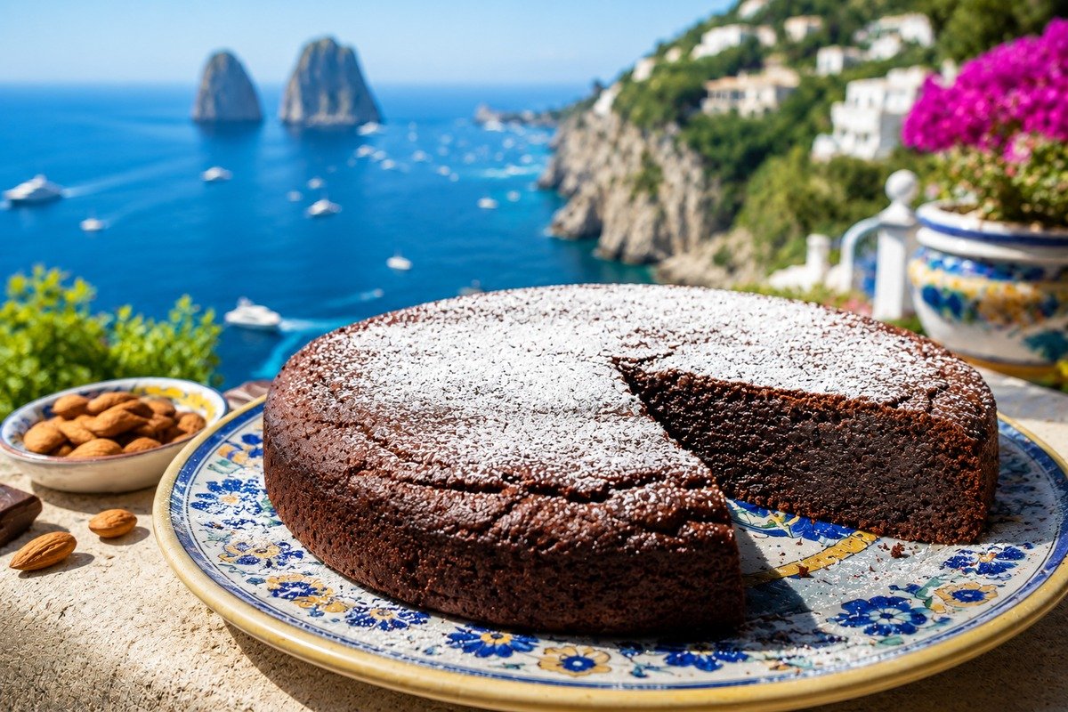 caprese cake in capri