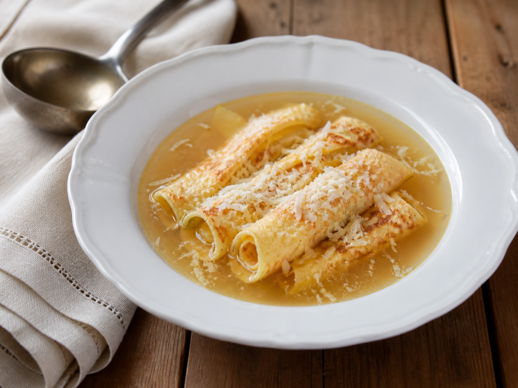 Scrippelle Mbusse: Abruzzo Crepes in Broth - True Italian Table