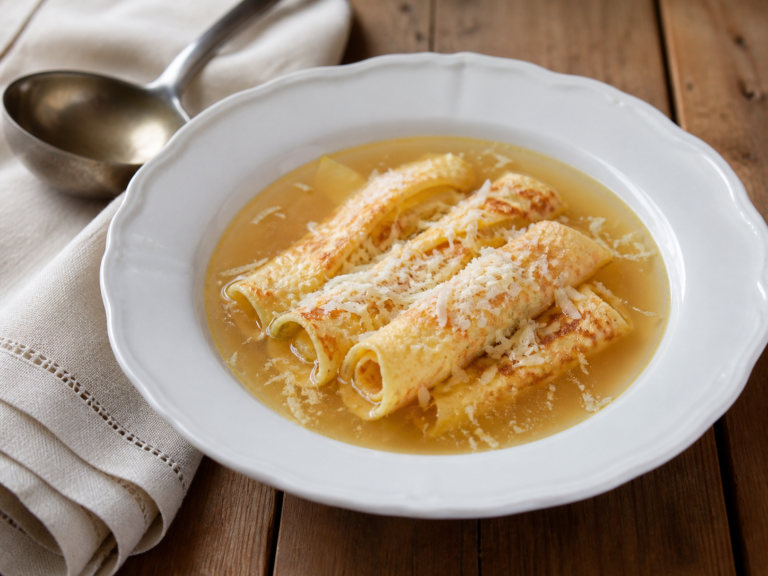 Scrippelle Mbusse: Abruzzo Crepes in Broth - True Italian Table